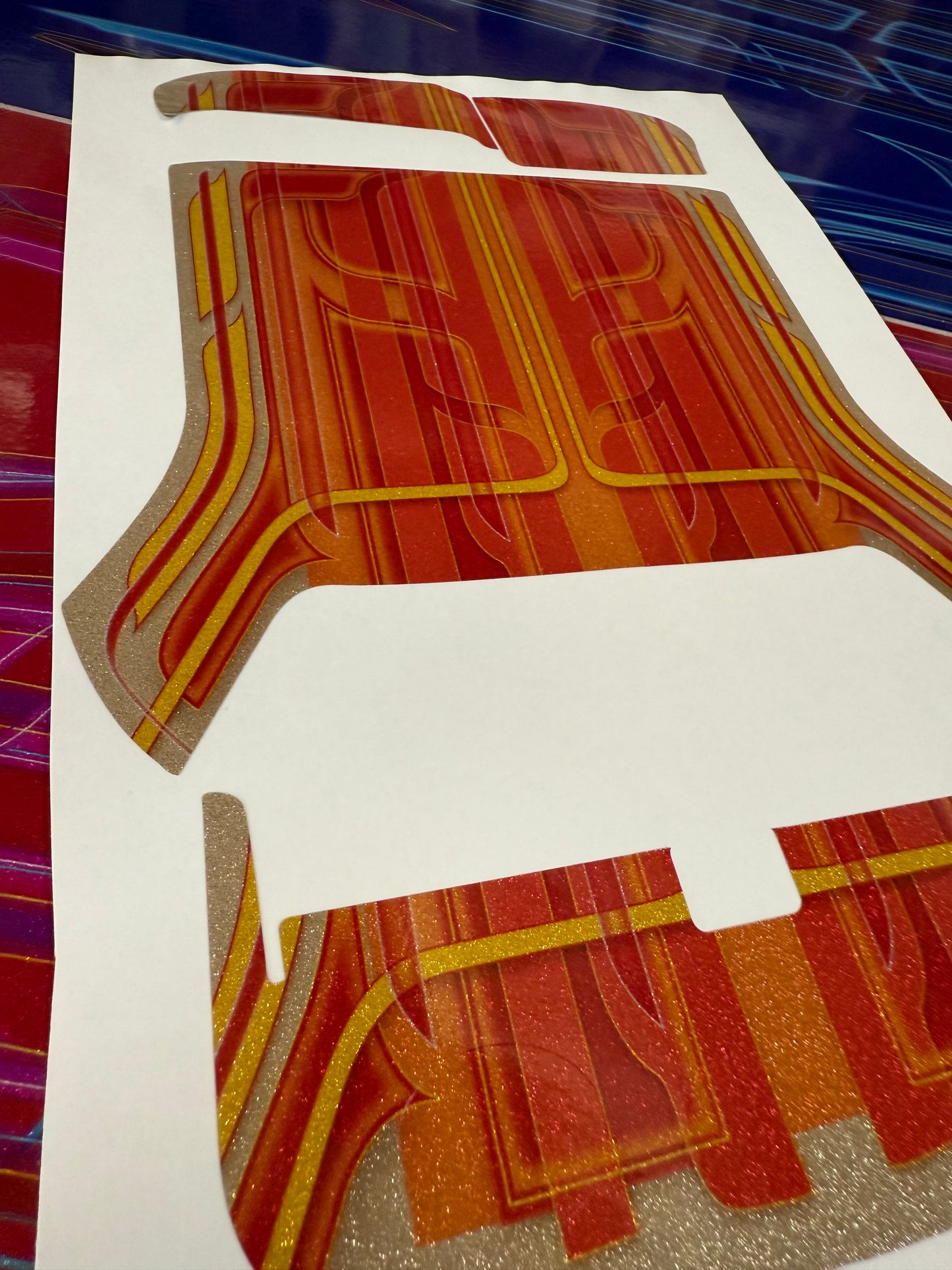 1963 Roof wrap with matching Dash and Deck