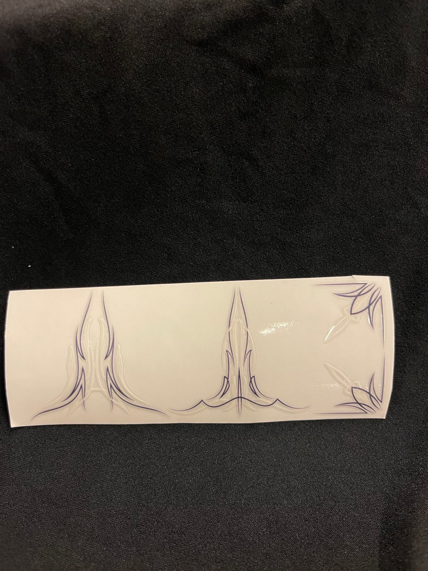 Permanent Pin stripe scrolls