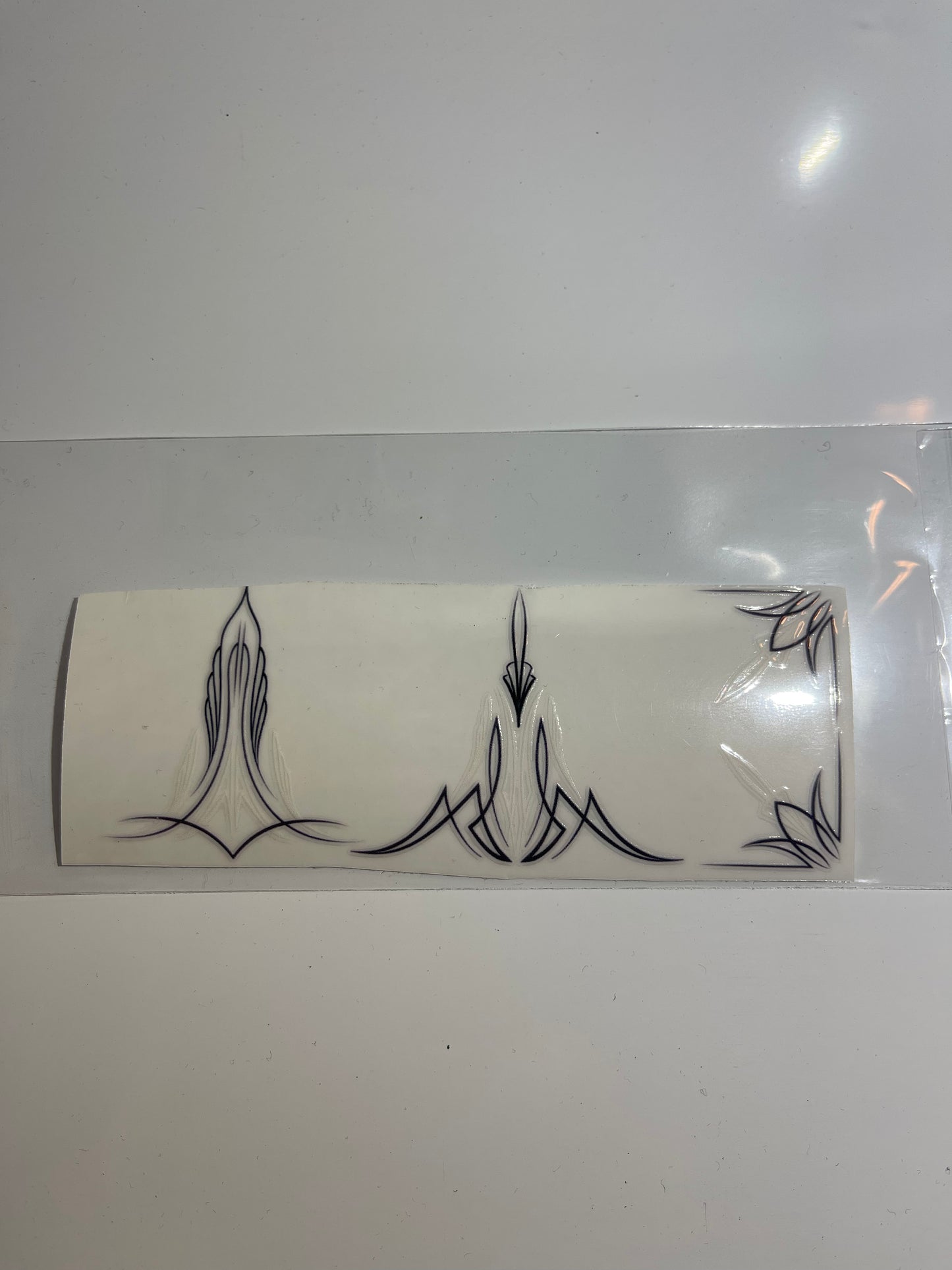 Permanent Pin stripe scrolls
