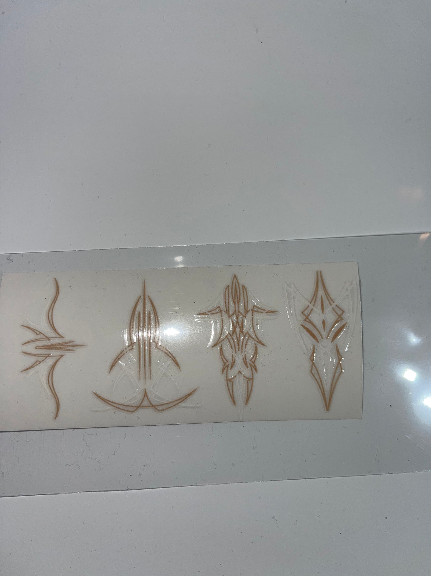 Permanent Pin stripe scrolls