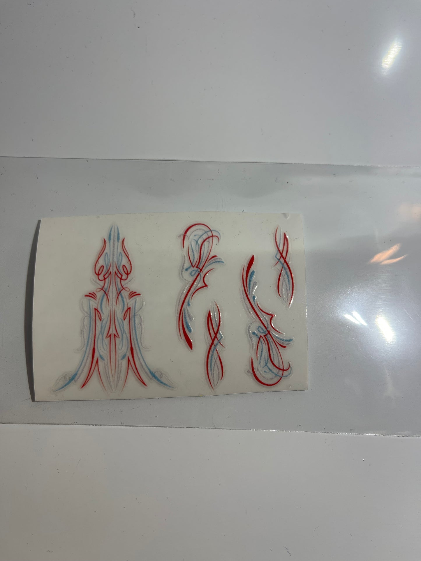Permanent Pin stripe scrolls