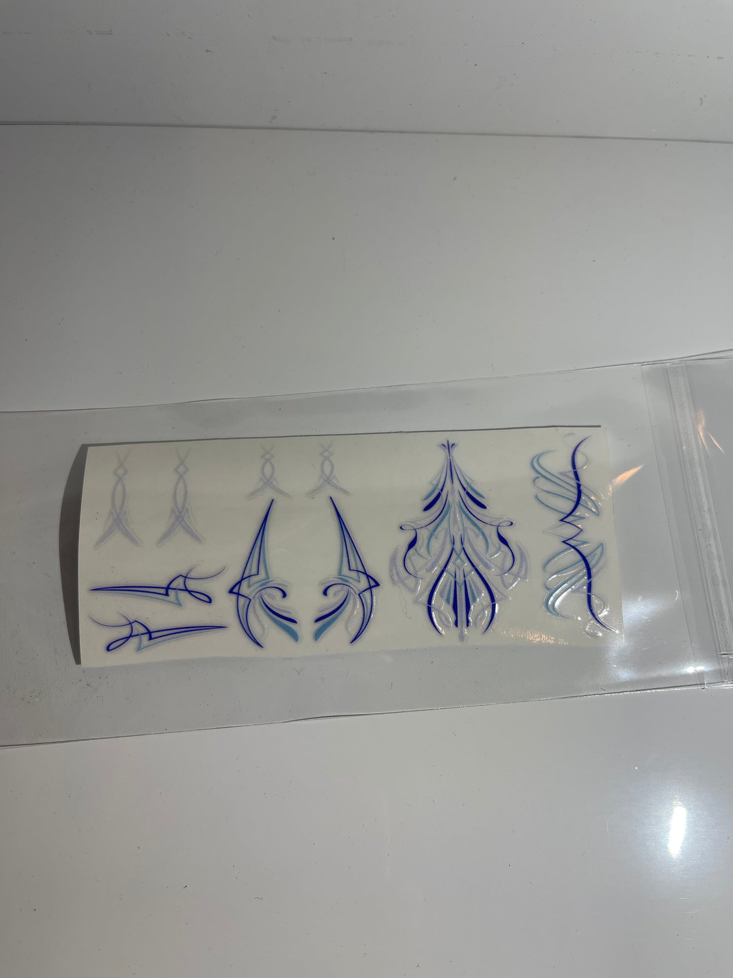 Permanent Pin stripe scrolls