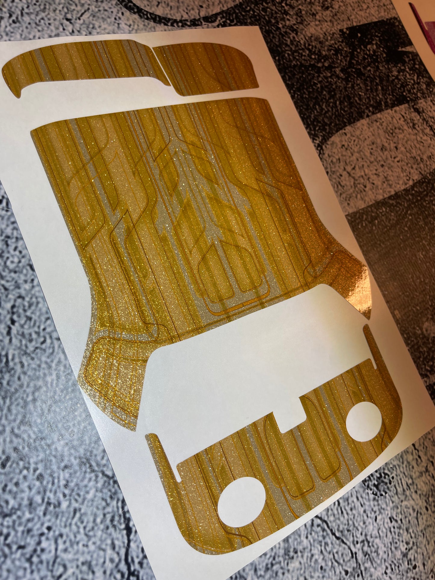 1963 Roof wrap with matching Dash and Deck