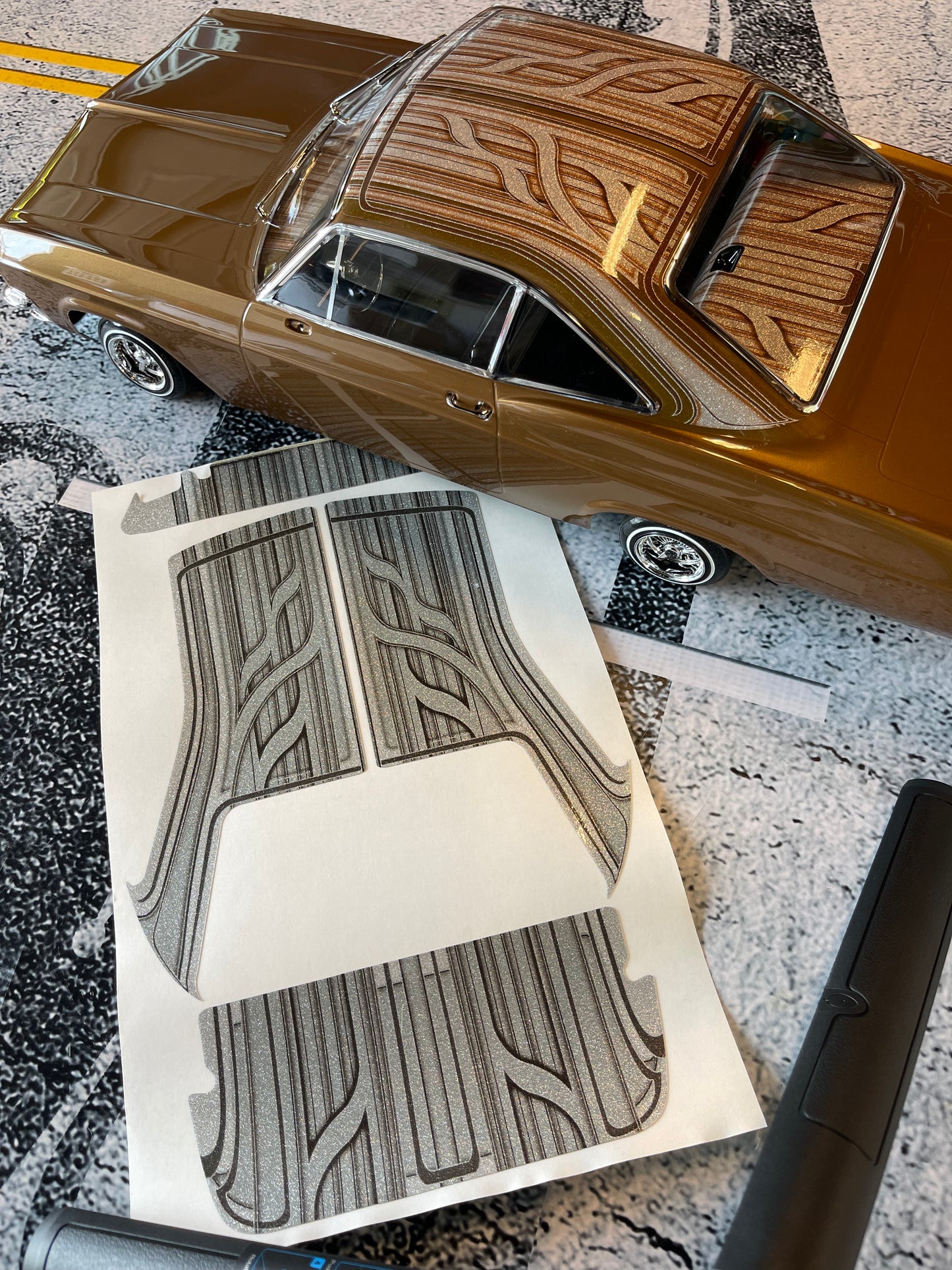 1965 Roof Dash Deck only wrap kit