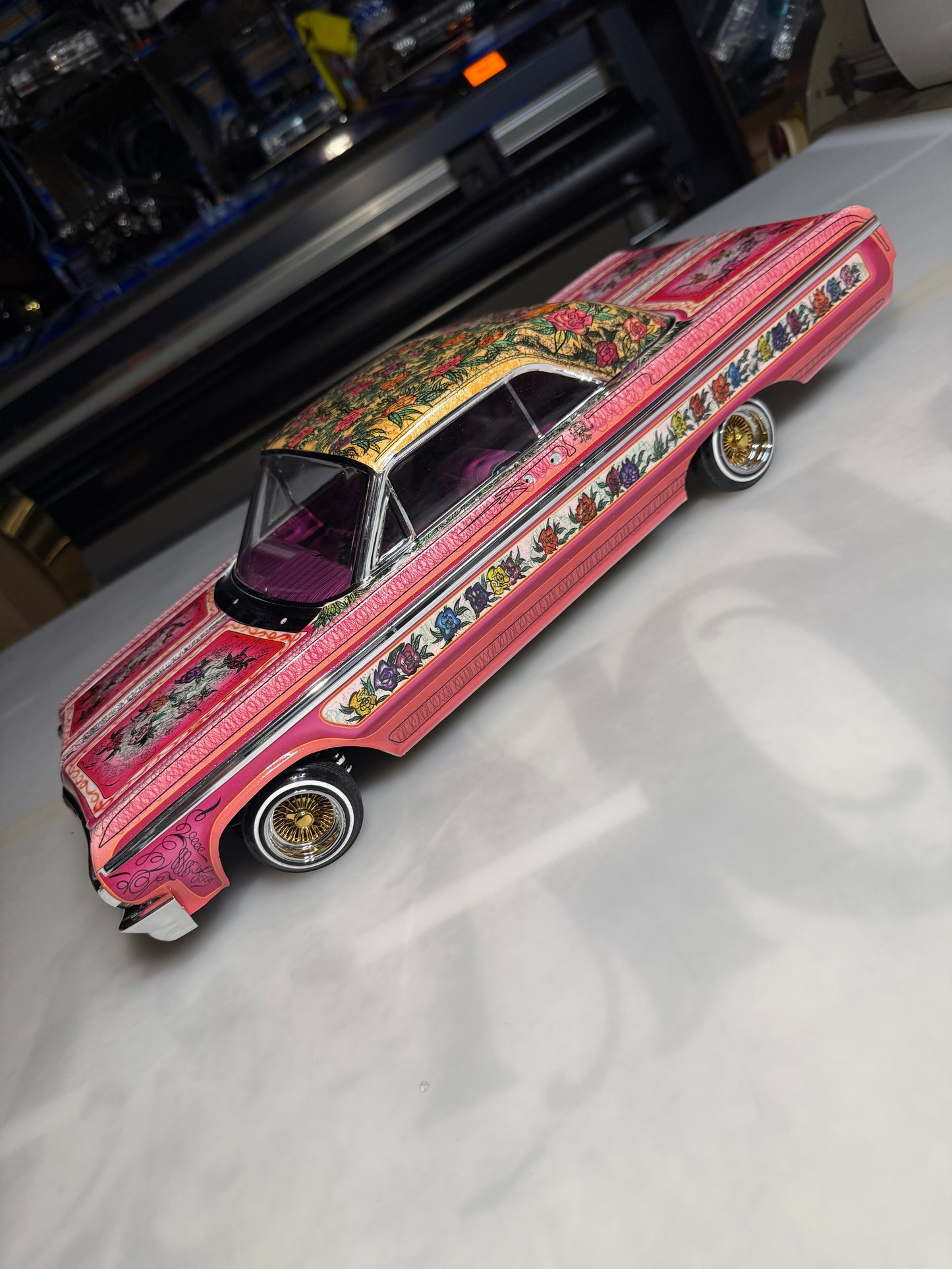 Iconic Gypsy Rose Full wrap covers 99.9% challenging install. New body recommended and painted pink for best results. If not you will see original color of car where seams are if you miss a spot during install.