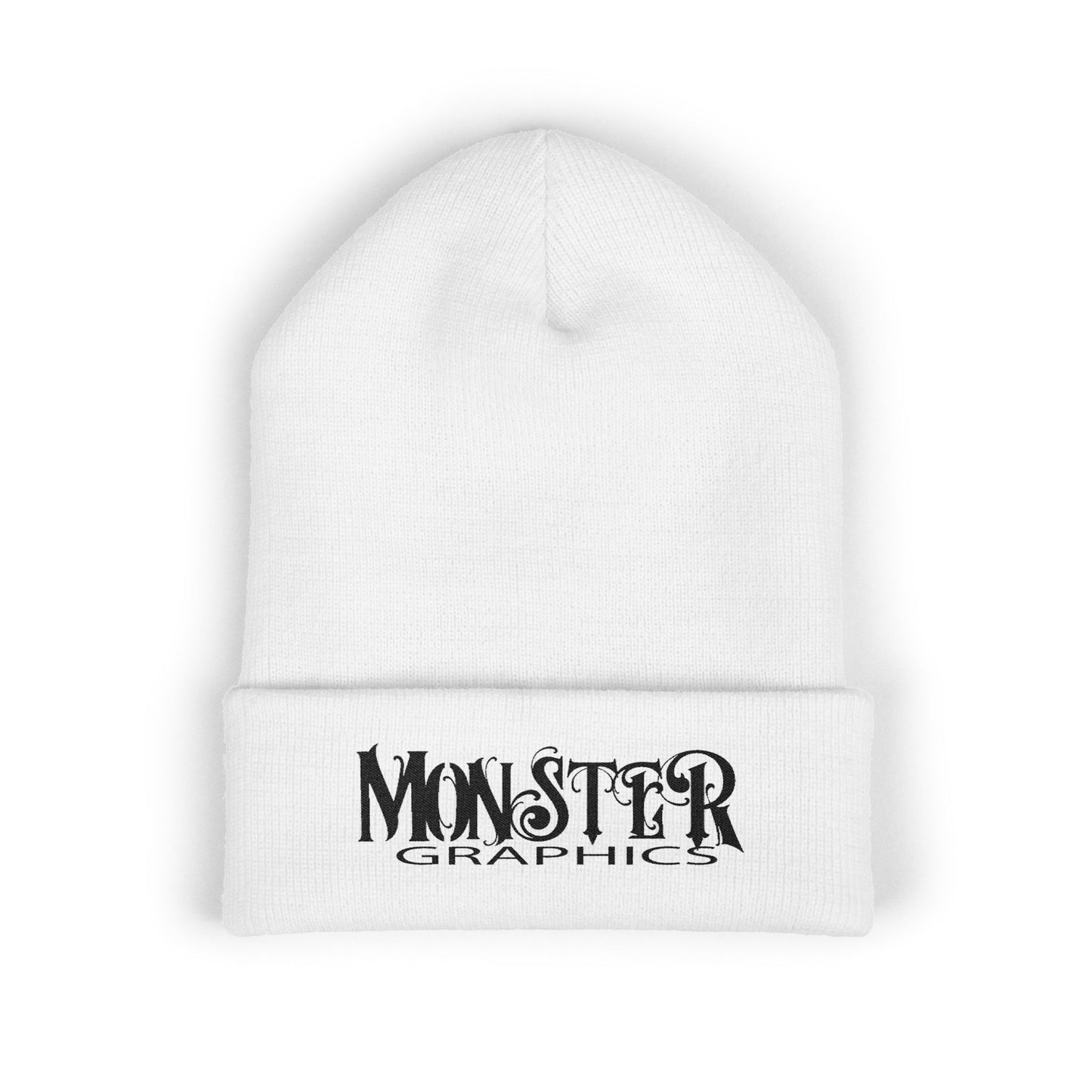 Embroidered Monster Graphic Beanie, Warm Winter Hat, Unisex Knit Cap, Stylish Daily Wear, Gift for Him & Her