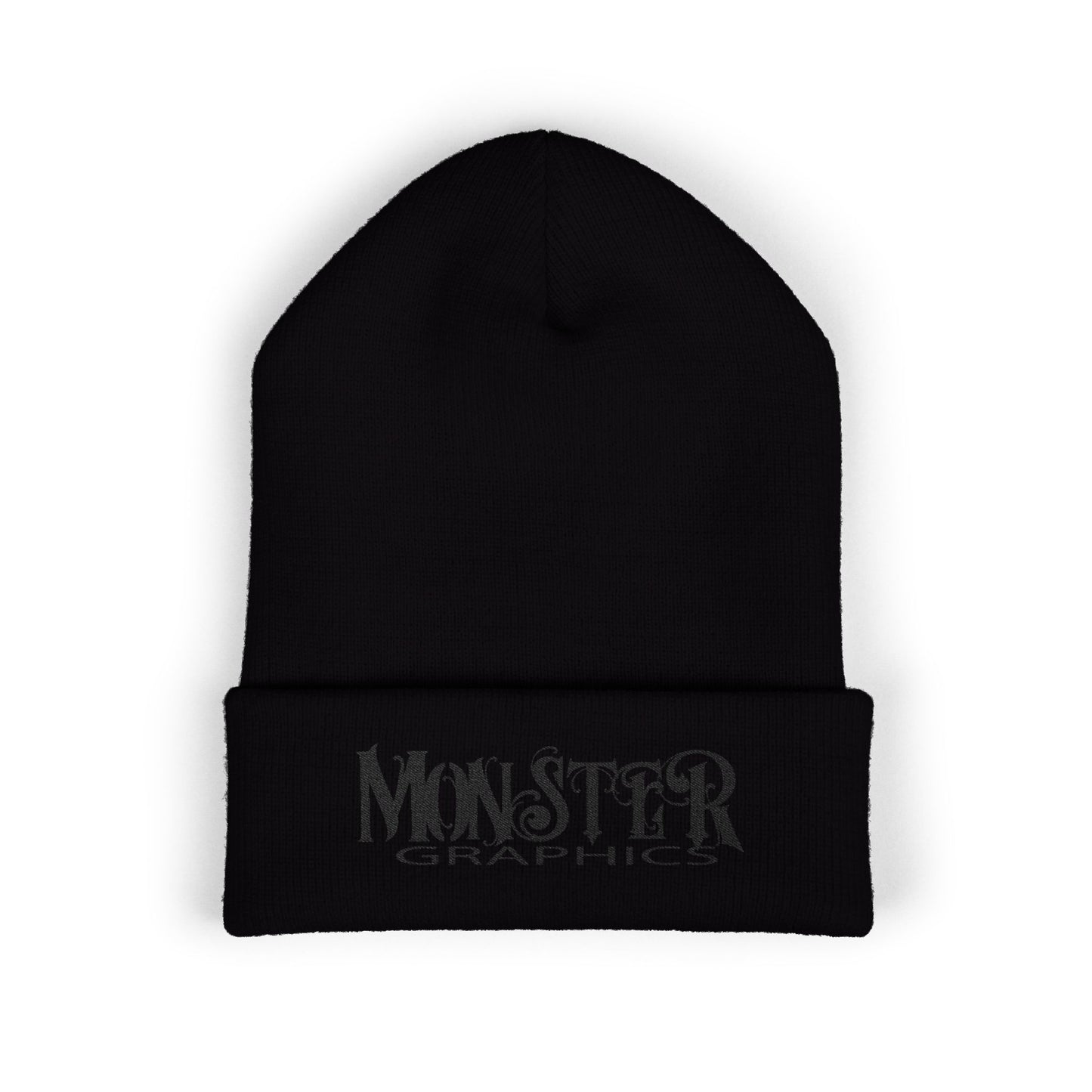 Embroidered Monster Graphic Beanie, Warm Winter Hat, Unisex Knit Cap, Stylish Daily Wear, Gift for Him & Her