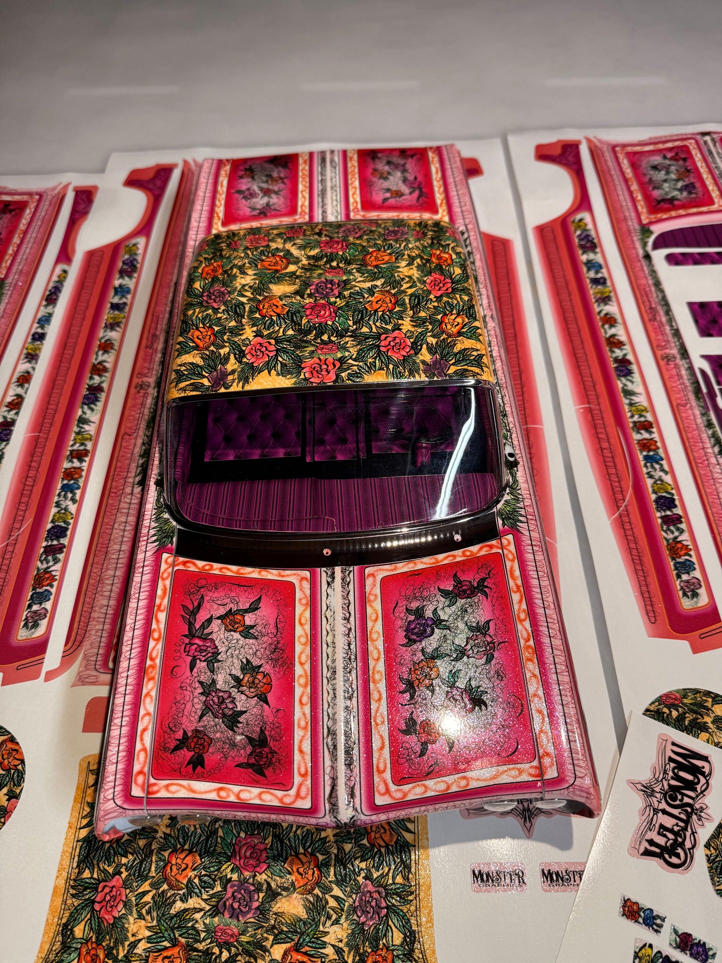 Pre wrapped body only…Includes new body, prep/ painted, wrapped, mirror chrome trims, and assembly.