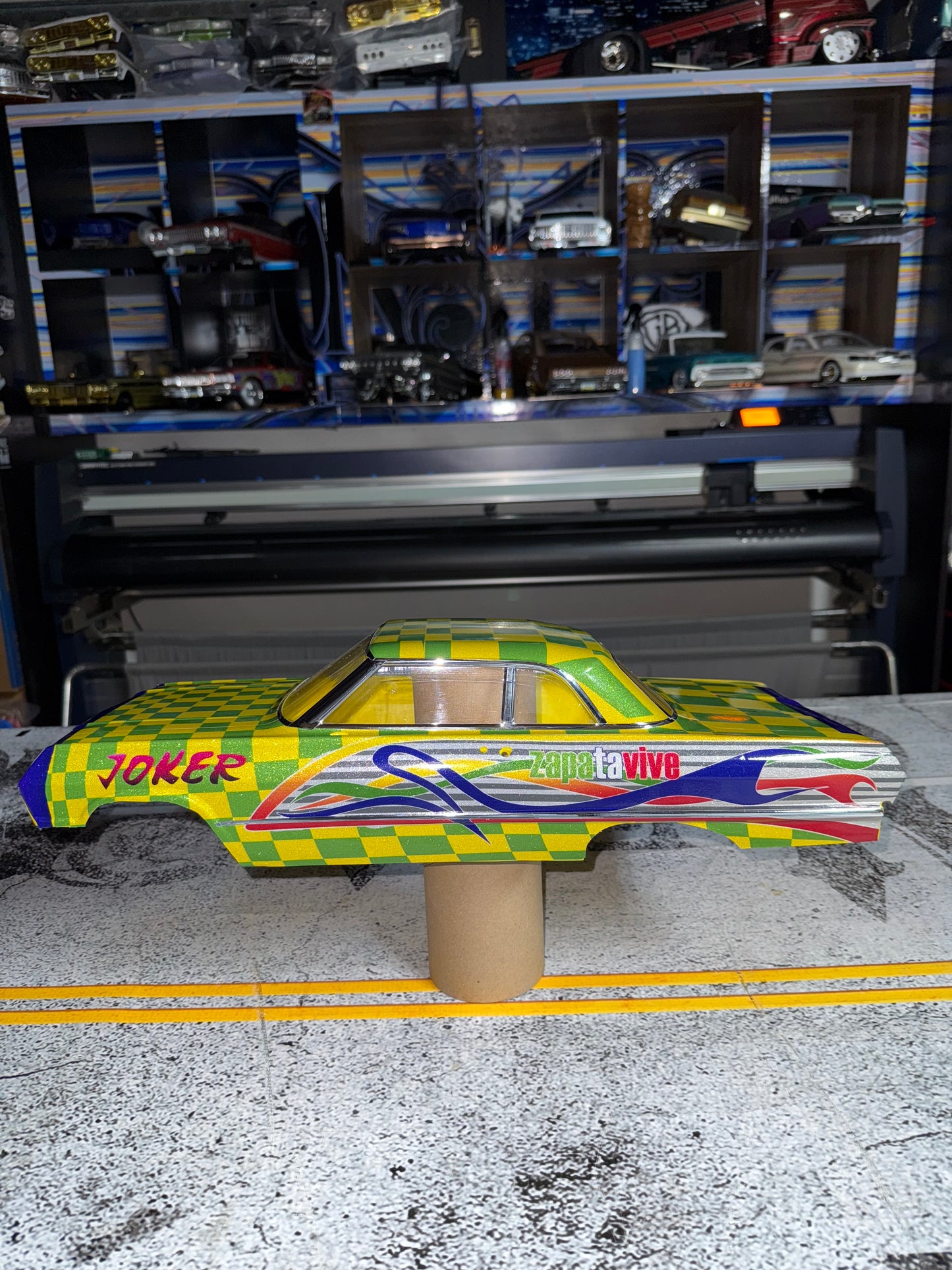 1963 Joker Impala Replica. This is a Full body wrap kit and does require full car breakdown. Only 30 kits will be printed and each one will be numbered 1-30. This is not an easy kit to install must have patience and some skill level