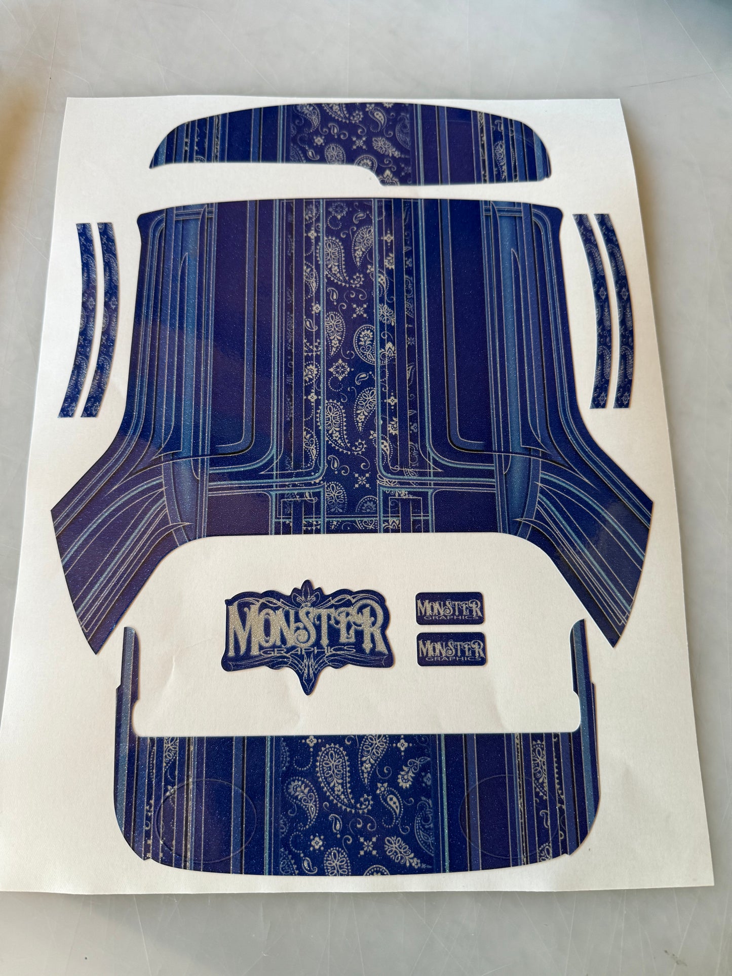 1964 New Bandanna Roof wrap with matching Dash and Deck