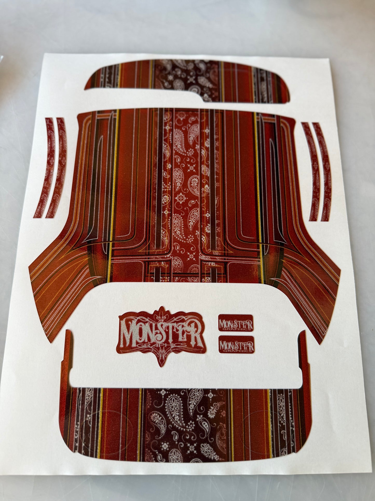 1964 New Bandanna Roof wrap with matching Dash and Deck