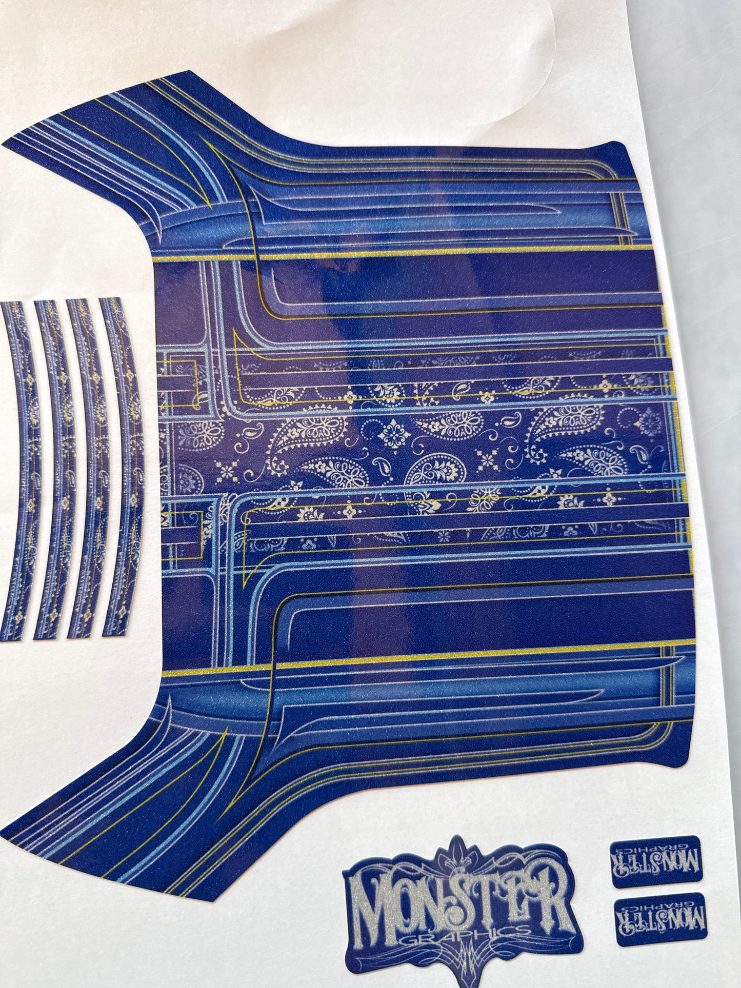 1964 New Bandanna Roof wrap with matching Dash and Deck