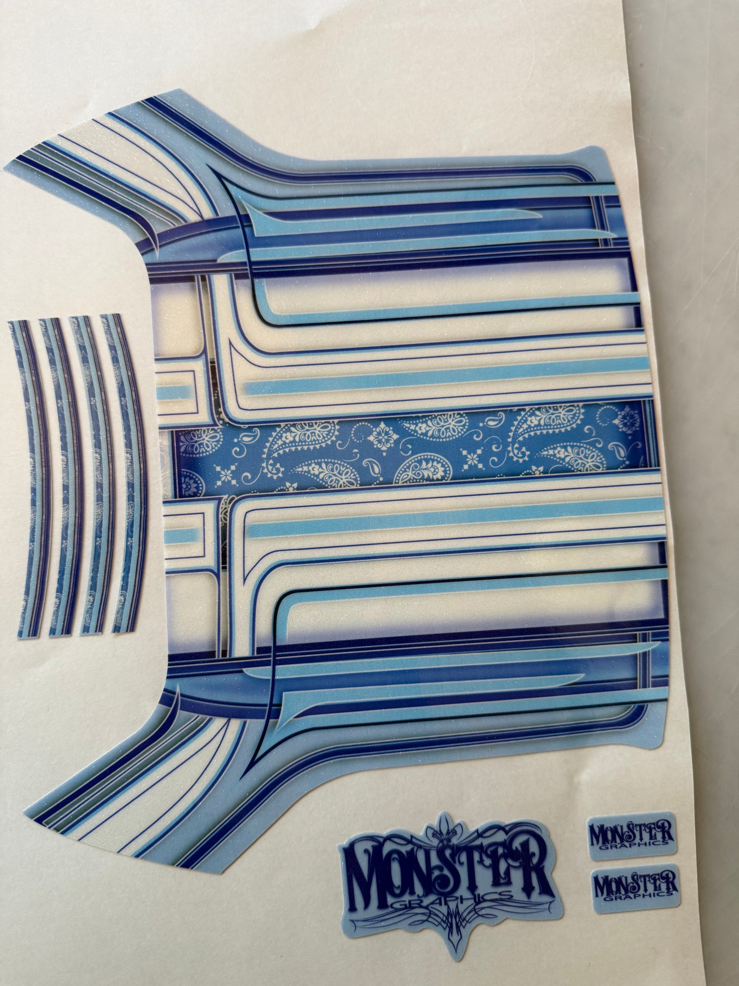 1964 New Bandanna Roof wrap with matching Dash and Deck