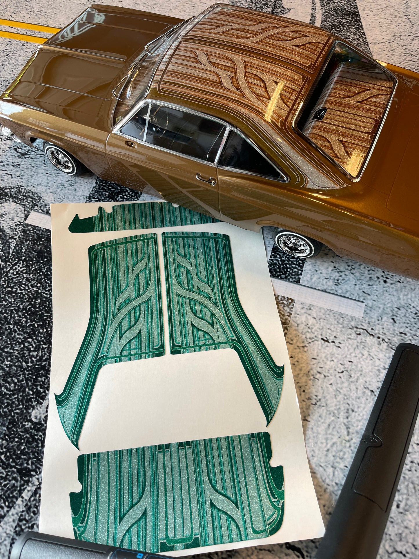 1965 Roof Dash Deck only wrap kit