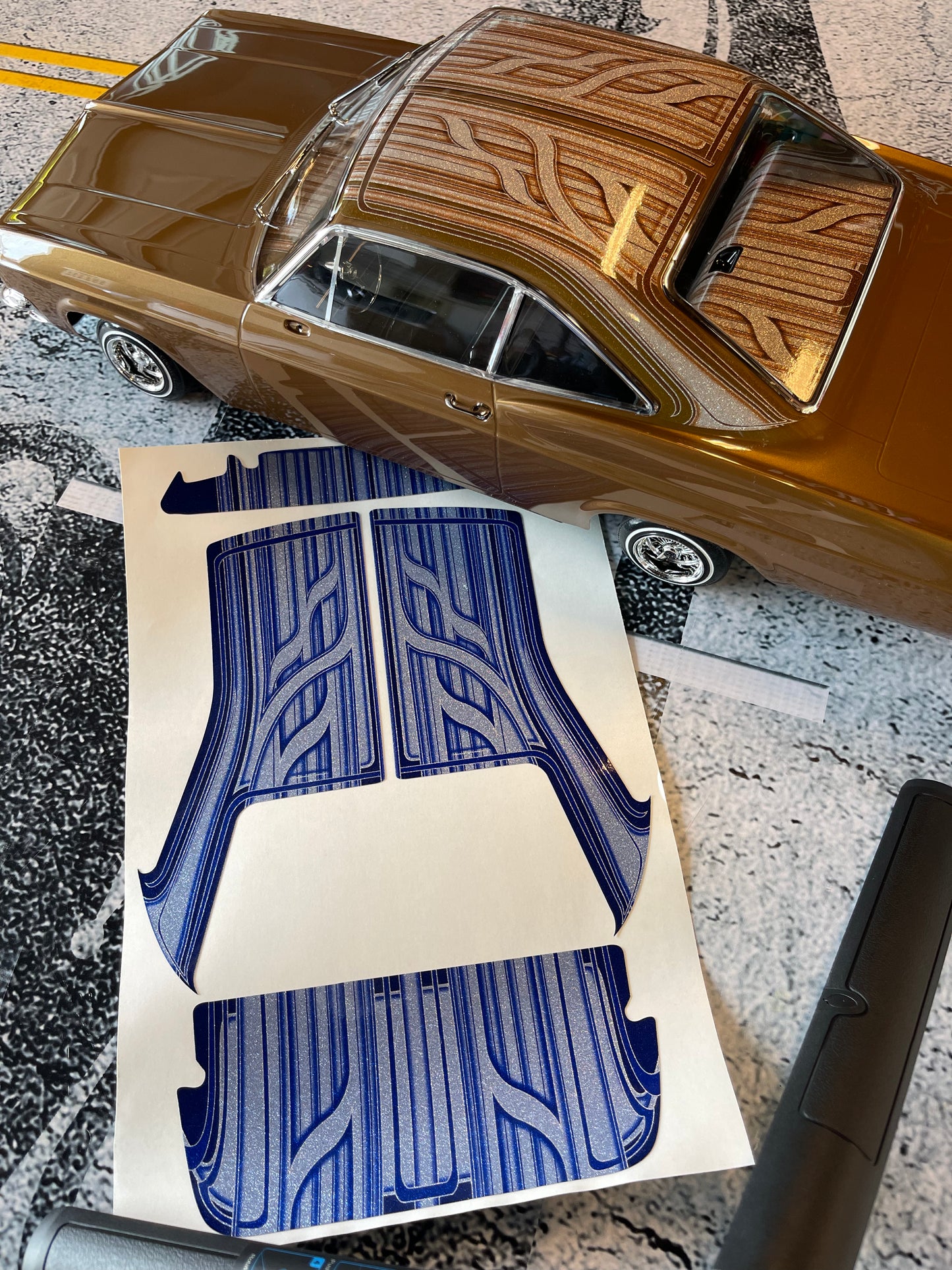 1965 Roof Dash Deck only wrap kit