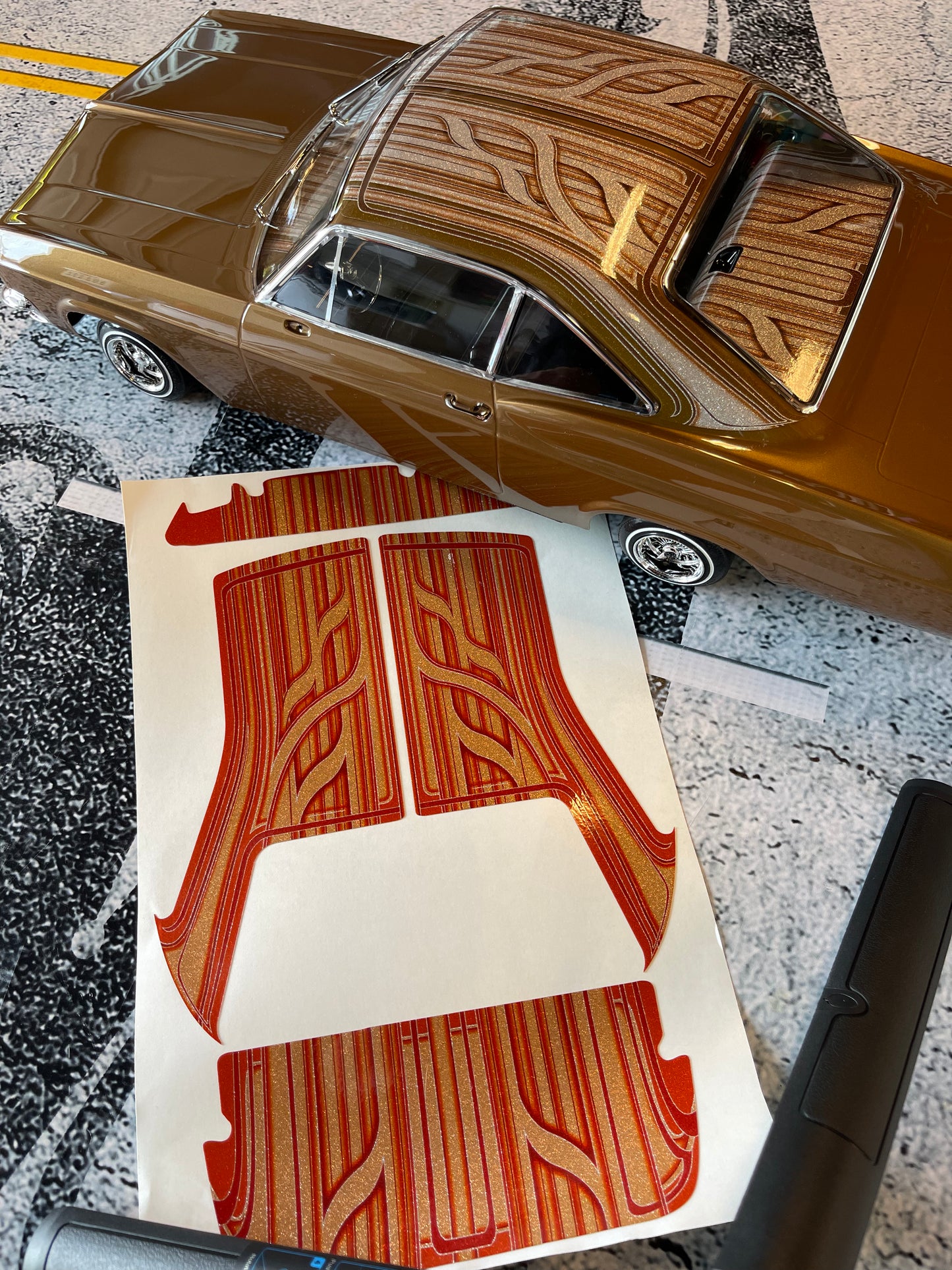 1965 Roof Dash Deck only wrap kit