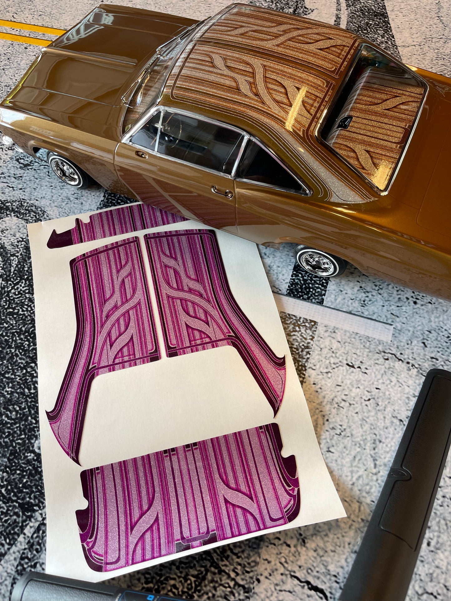 1965 Roof Dash Deck only wrap kit