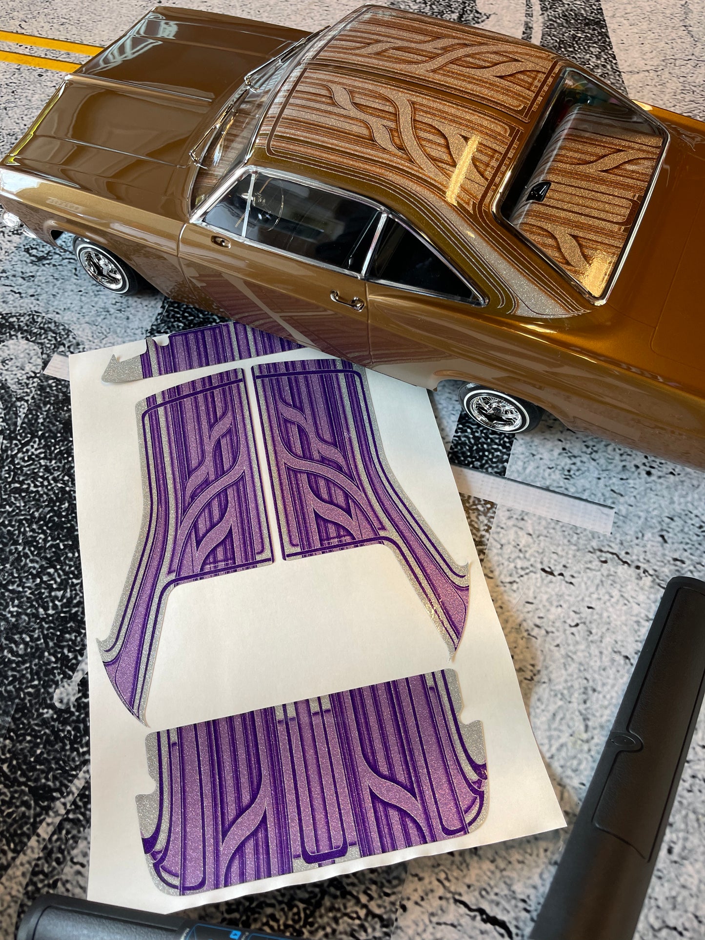 1965 Roof Dash Deck only wrap kit