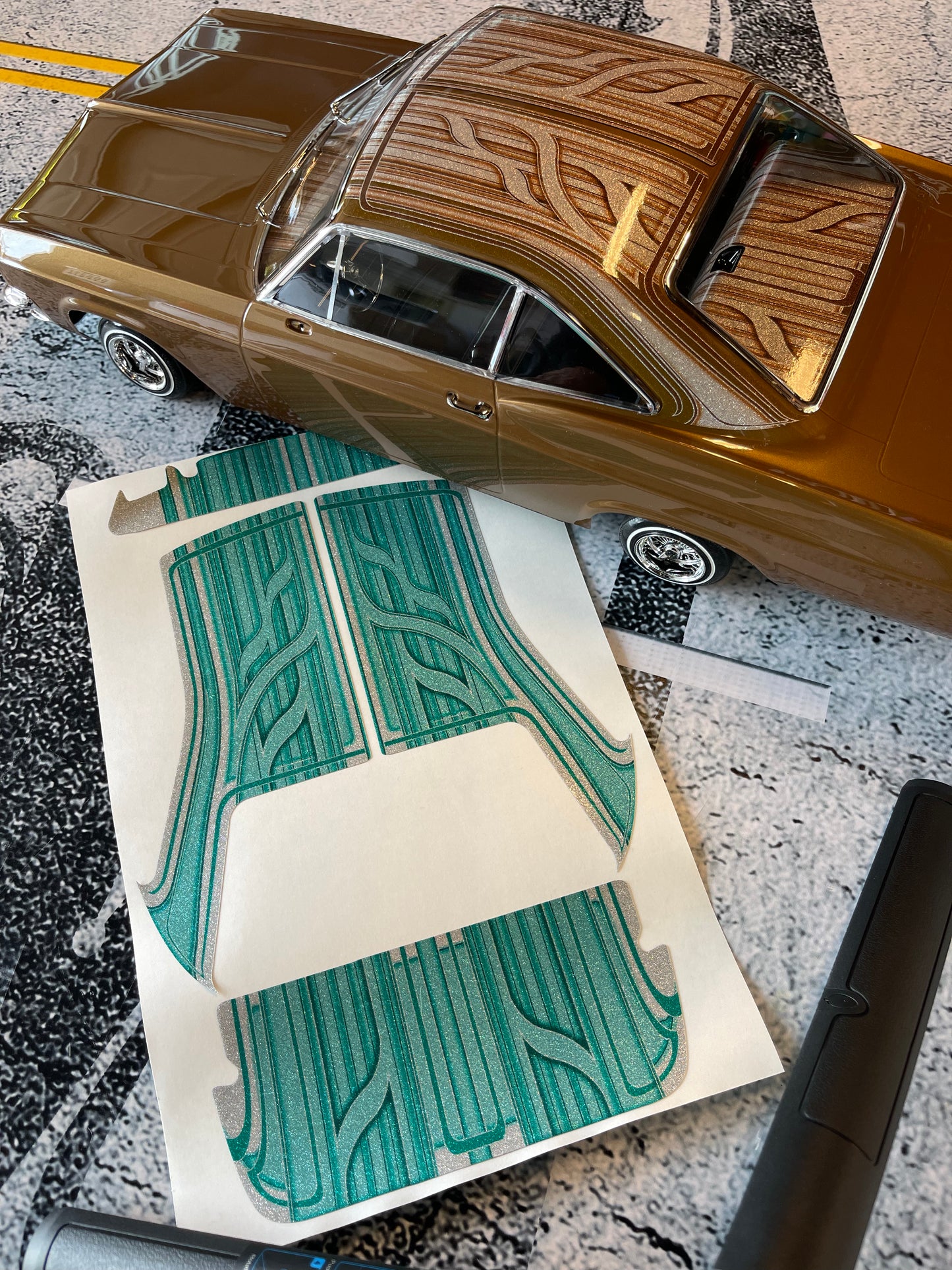 1965 Roof Dash Deck only wrap kit