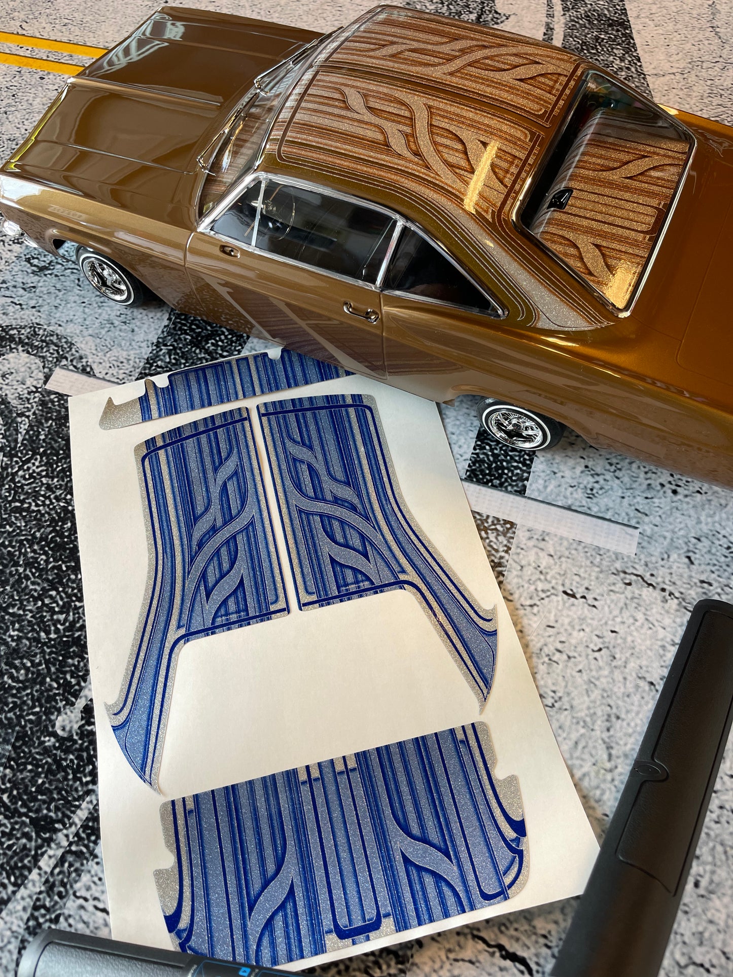 1965 Roof Dash Deck only wrap kit