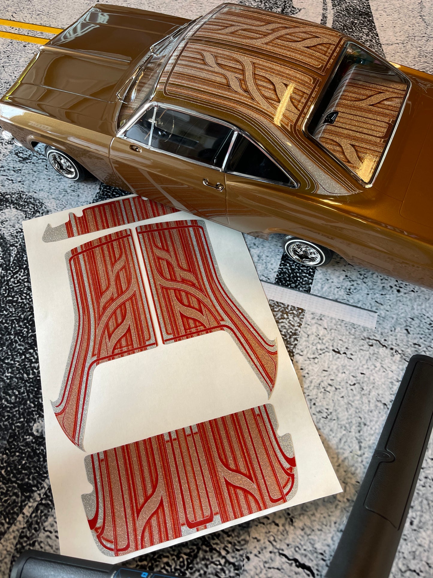 1965 Roof Dash Deck only wrap kit