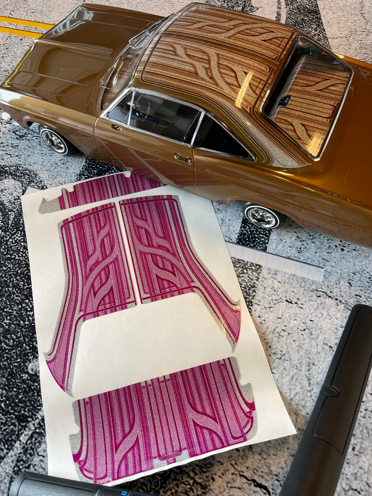 1965 Roof Dash Deck only wrap kit